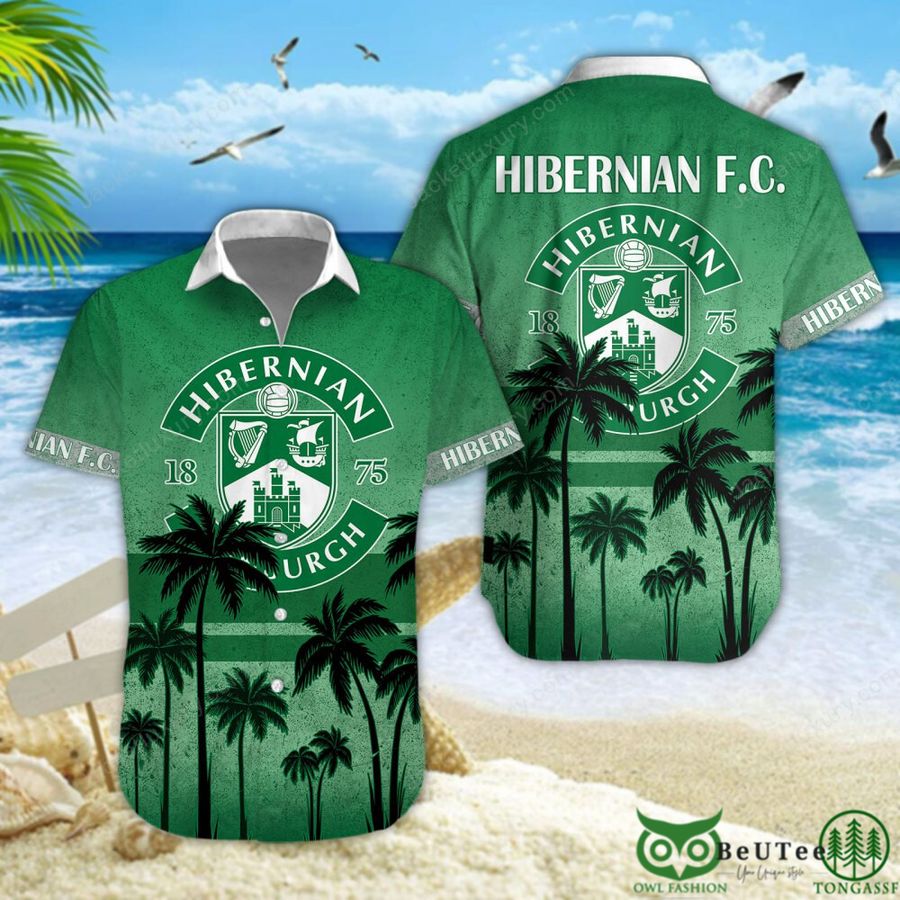 Hibernian F.C. Palm Tree Scottish Premiership 3D Printed Polo Tshirt Hoodie