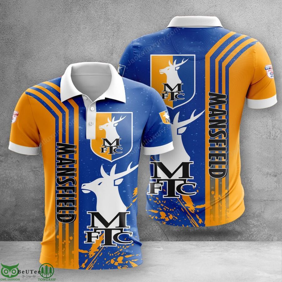 Mansfield Town EFL Championship 3D Polo T-shirt