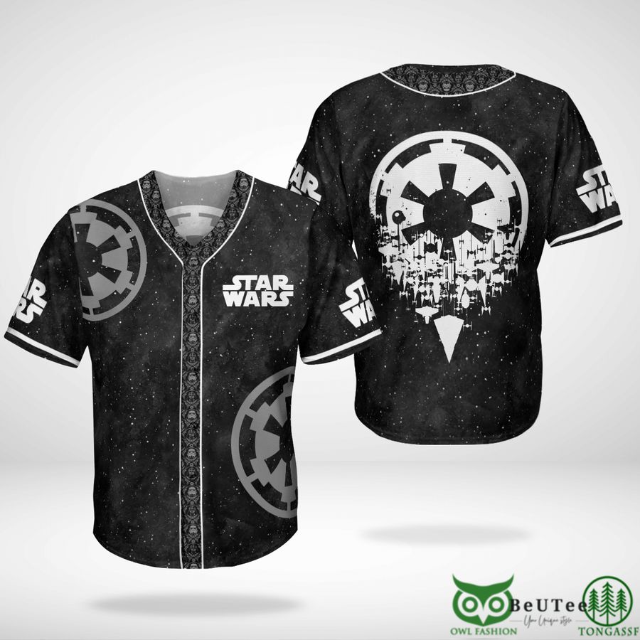 Star Wars Black Galaxy Baseball Jersey Shirt