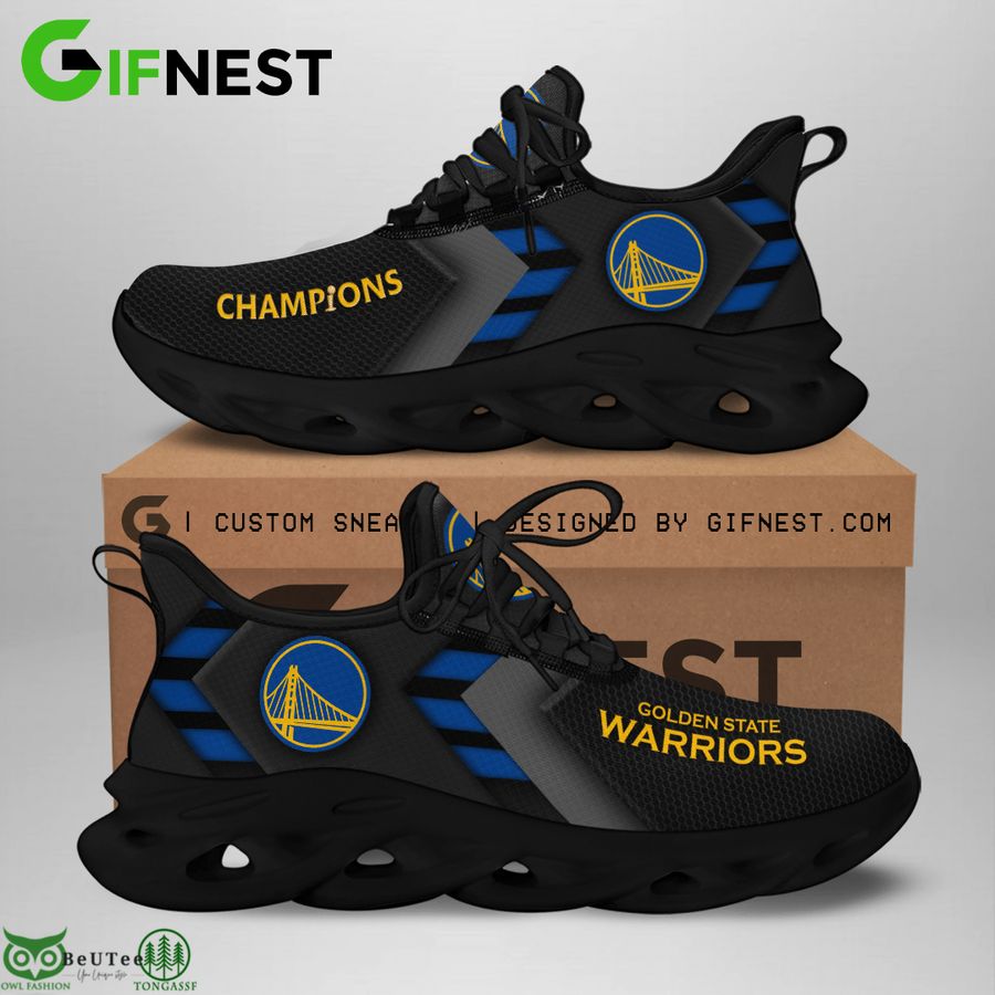 Golden State Warriors finals champions blue highlighted Max Soul sneakers