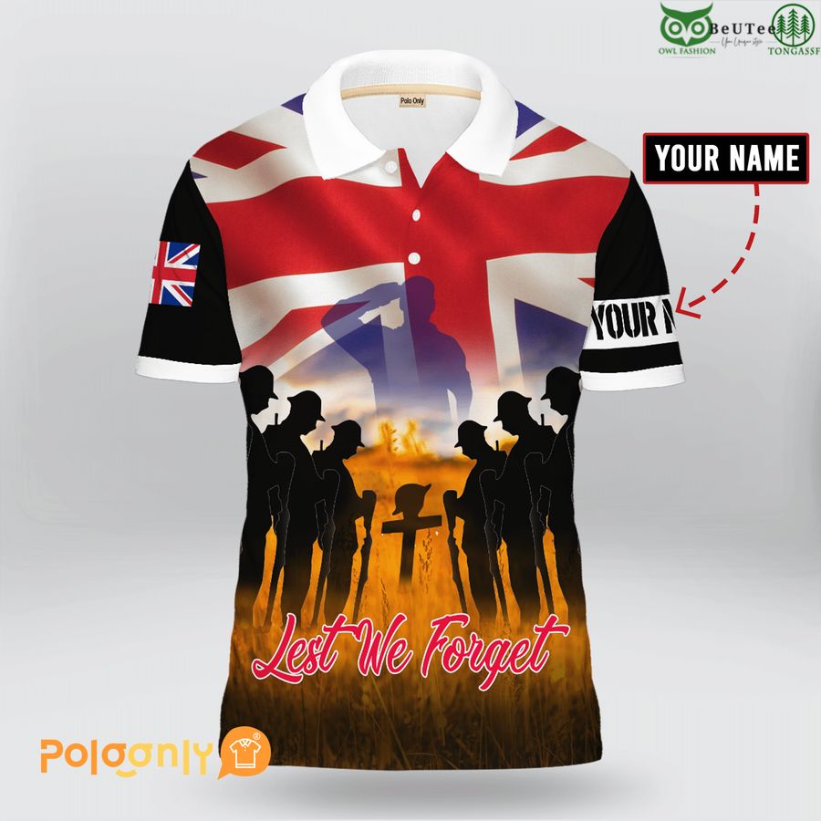 UK Veteran Remembrance Polo Shirt