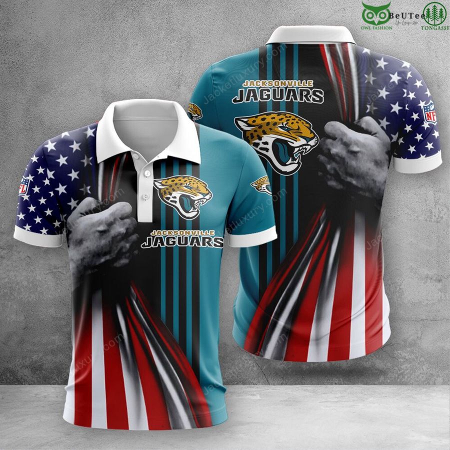 Jacksonville Jaguars NFL aloha pride summer 3D Polo T-Shirt Hoodie