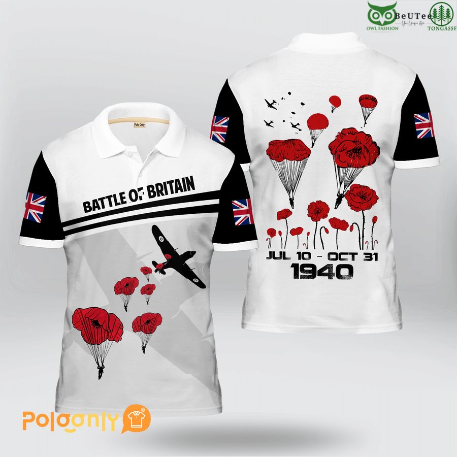 UK Veteran Remembrance 'Battle Of Britain' 1940 3D Polo shirt