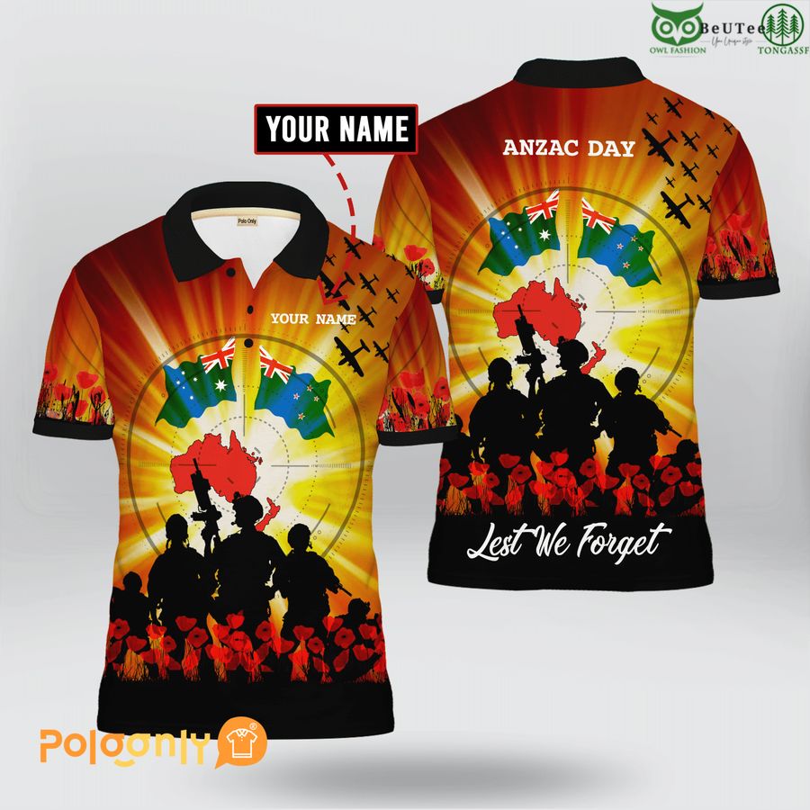 Anzac Day Lest We Forget' Polo Shirt