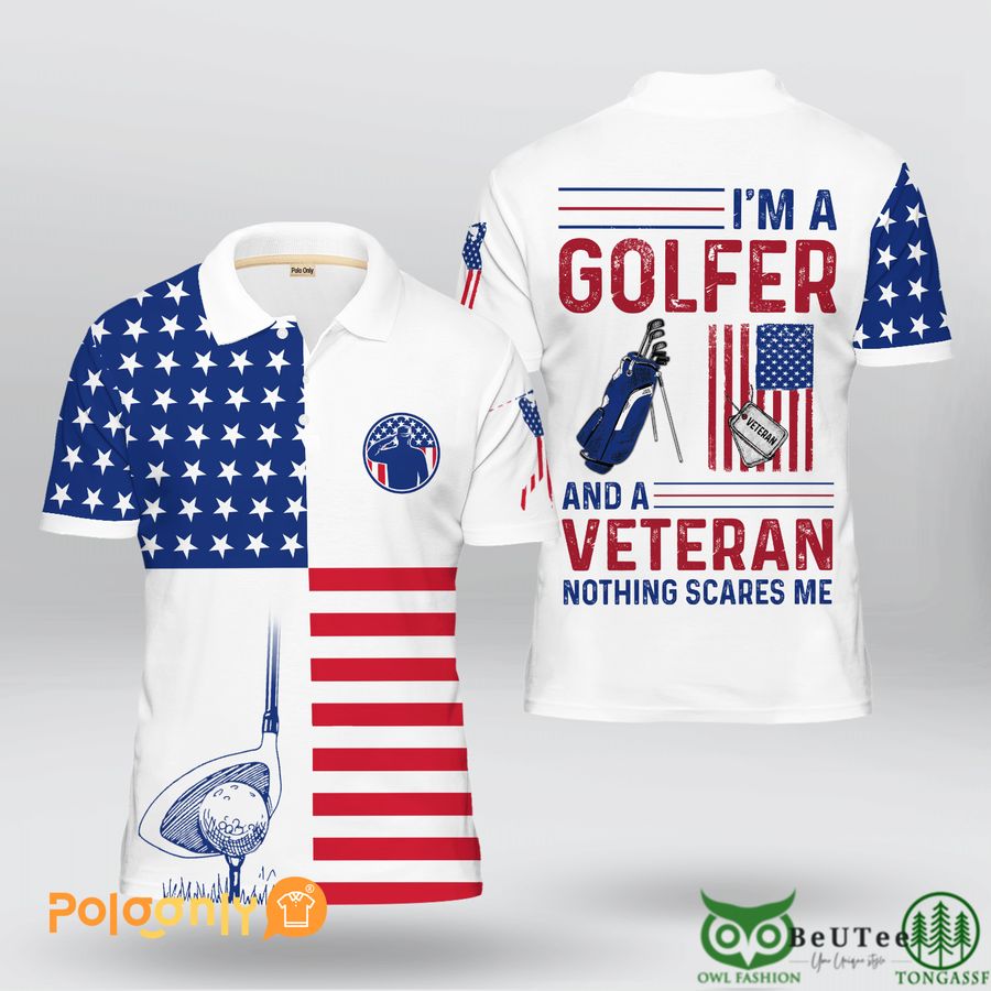 53 Golf Veteran Im a Golfer Polo Shirt