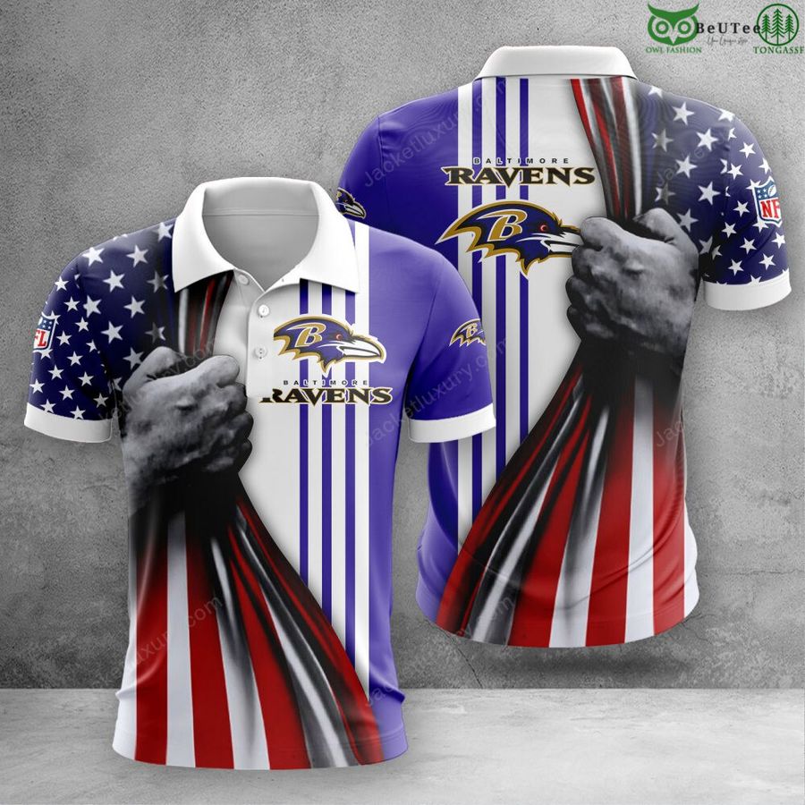 262 Baltimore Ravens NFL aloha pride summer 3D Polo T Shirt Hoodie