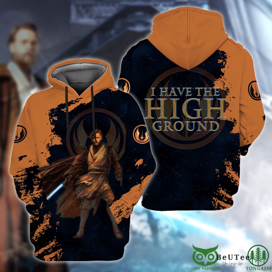 63 Star Wars I Have The High Ground 3D Hoodie