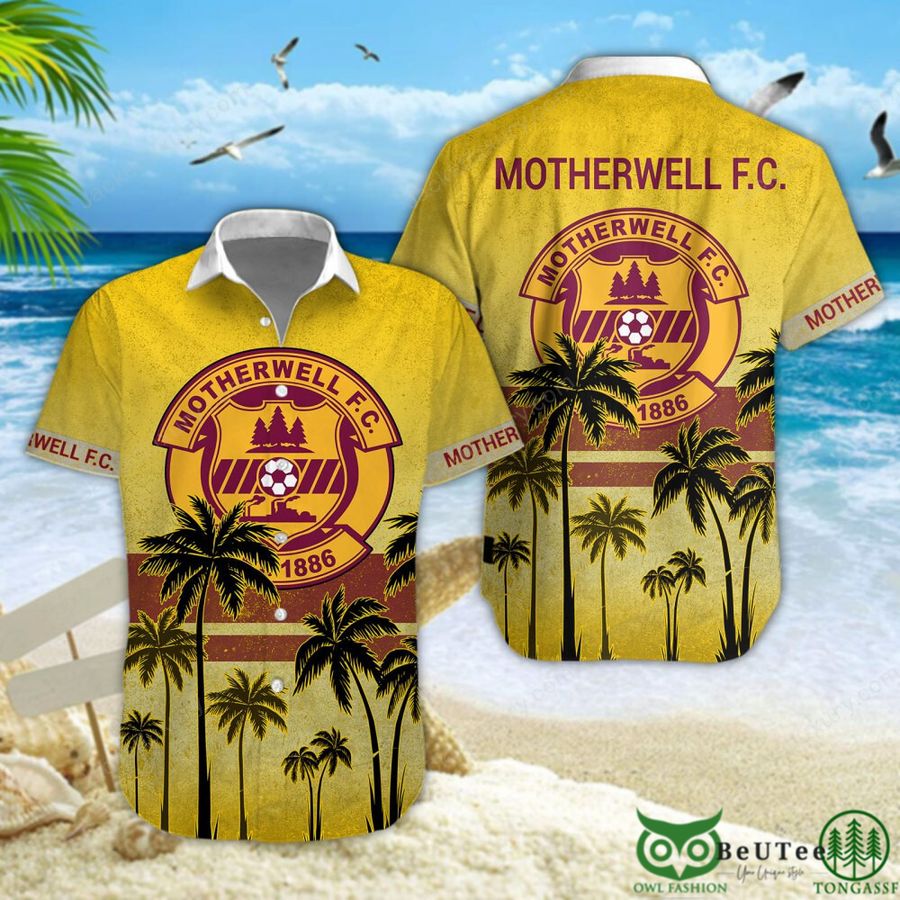 58 Motherwell F.C. Palm Tree Scottish Premiership 3D Printed Polo Tshirt Hoodie
