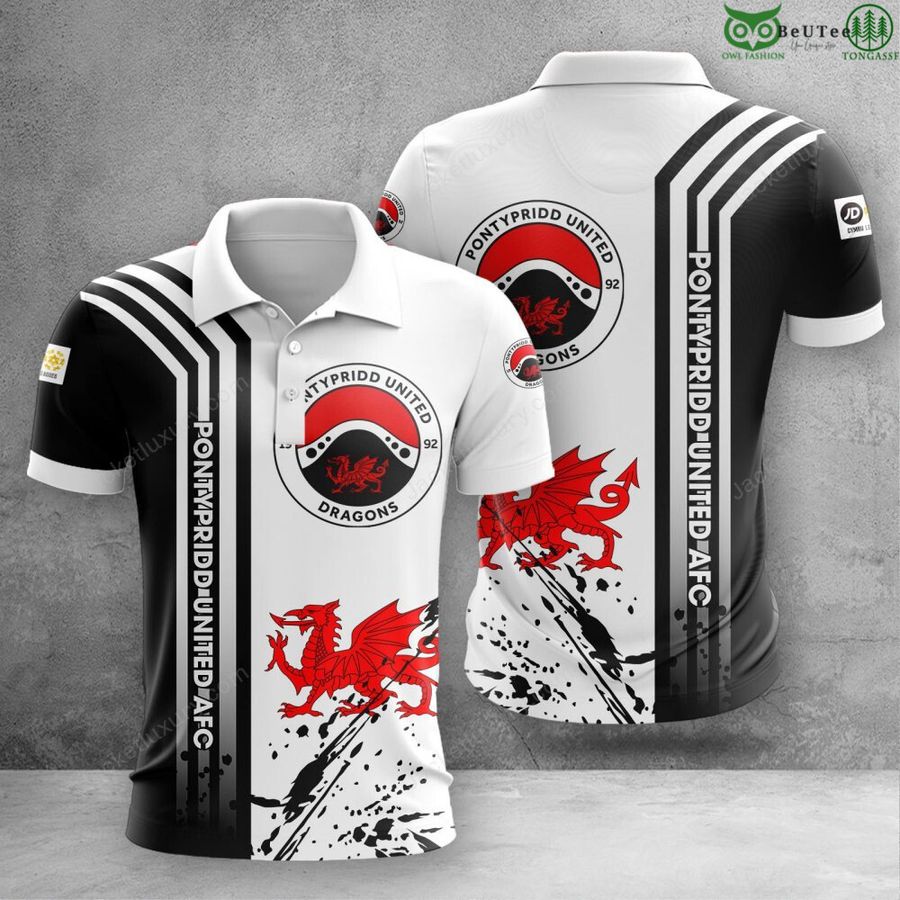 52 Pontypridd United AFC Wales Cymru Leagues 3D Shirt