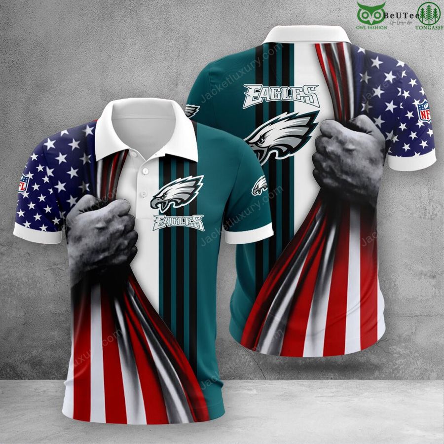 102 Philadelphia Eagles NFL aloha pride summer 3D Polo T Shirt Hoodie