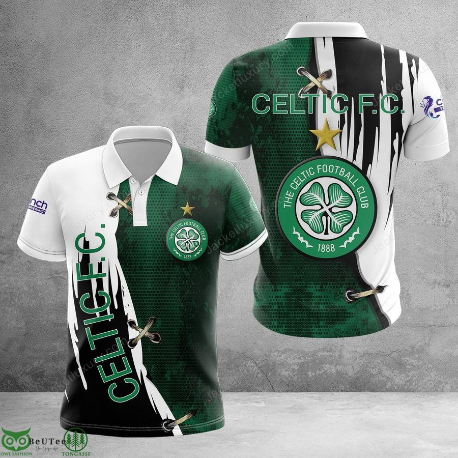 142 Celtic F.C. dark green map Scotland football champions 3D Polo T shirt Hoodie