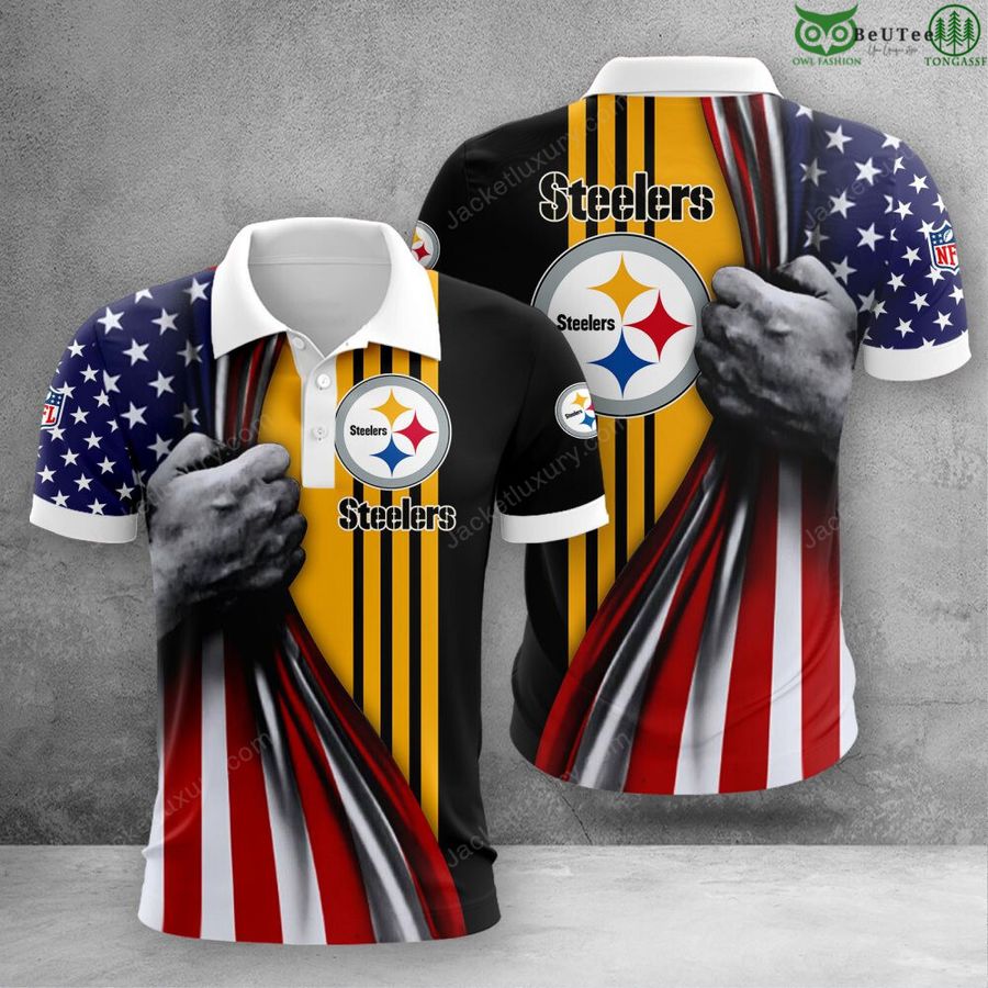 162 Pittsburgh Steelers NFL aloha pride summer 3D Polo T Shirt Hoodie