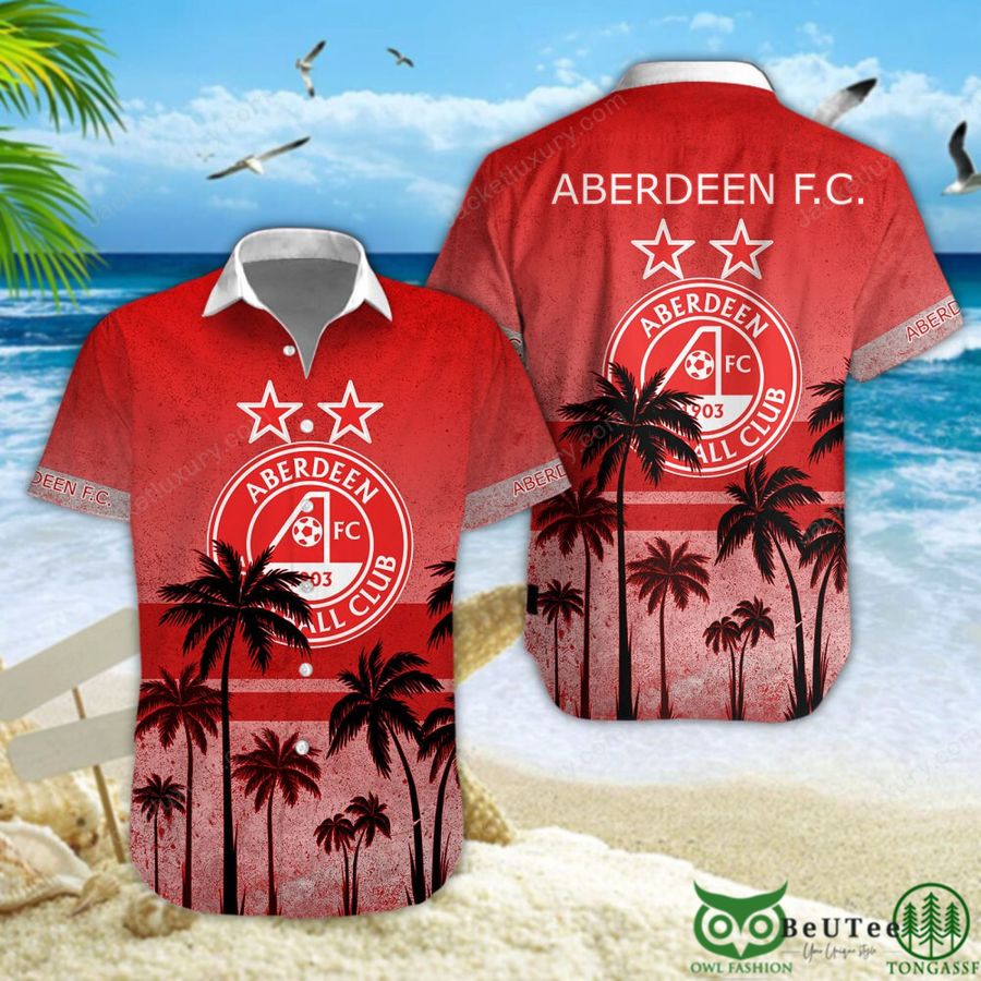 46 Aberdeen F.C. Palm Tree Scottish Premiership 3D Printed Polo Tshirt Hoodie