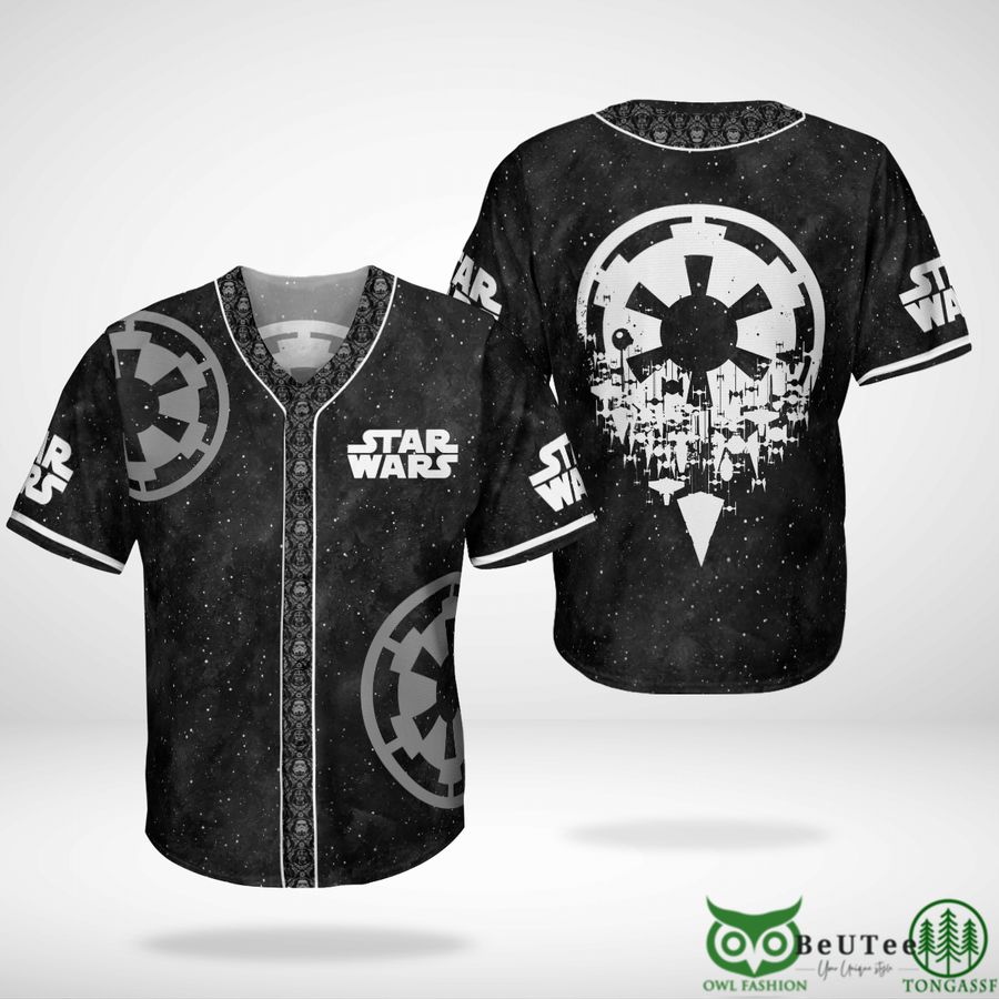 69 Star Wars Black Galaxy Baseball Jersey Shirt