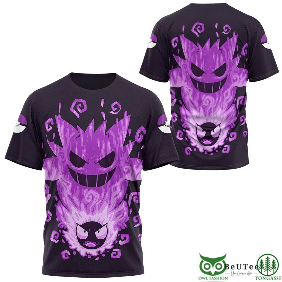Evolve Gastly within Gengar Custom T-Shirt Apparel