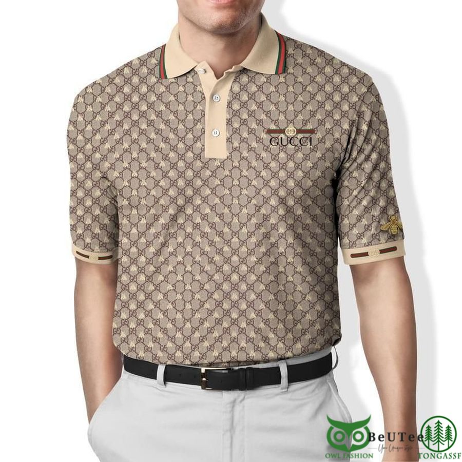 Limited Edition Gucci Crosslike Monogram Polo Shirt