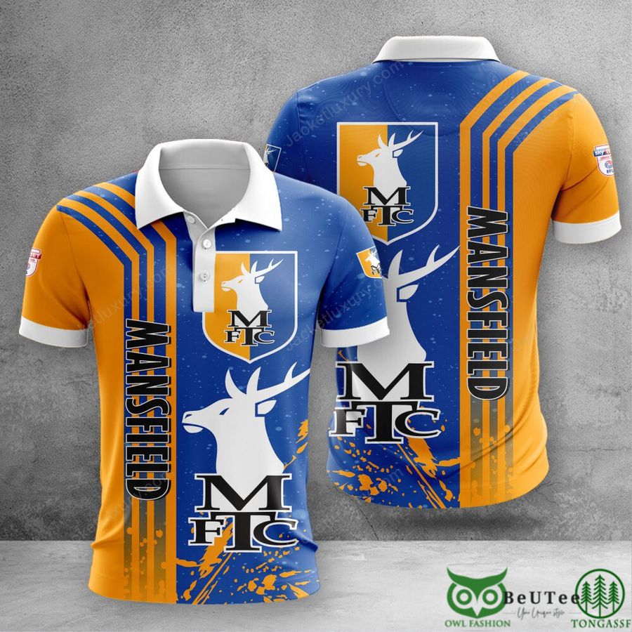 Mansfield Town EPL 3D Polo Tshirt Hoodie