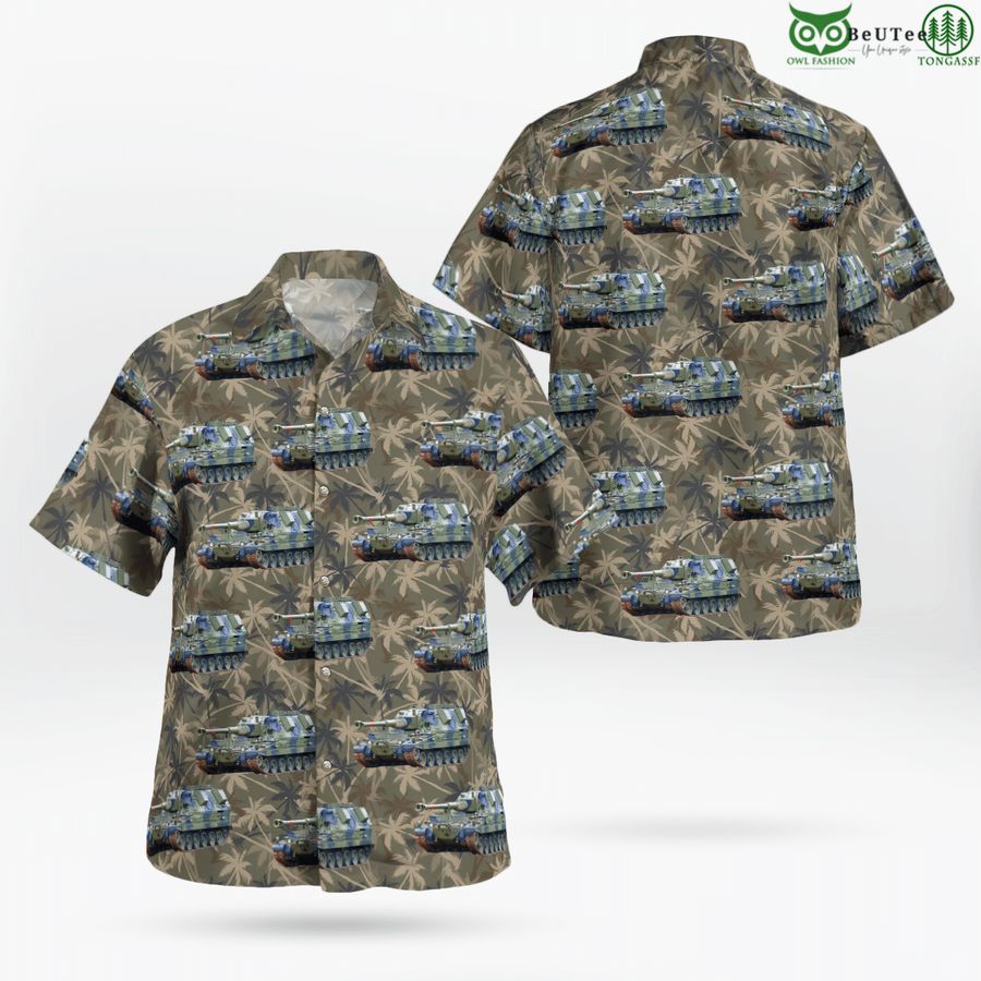 British Army Self-propelled Gun Hawaiian Shirt