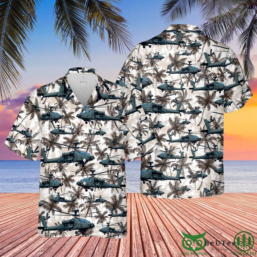 British Army AgustaWestland Apache AH1 Hawaiian Shirt