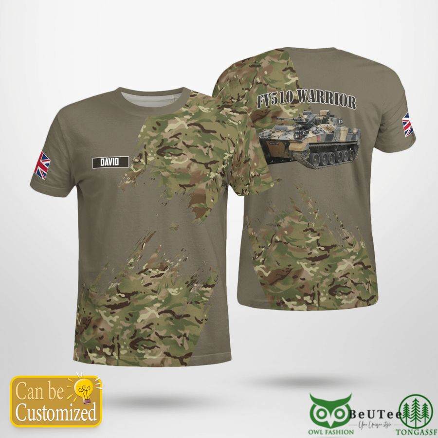 British Army FV510 Warrior T-Shirt 3D