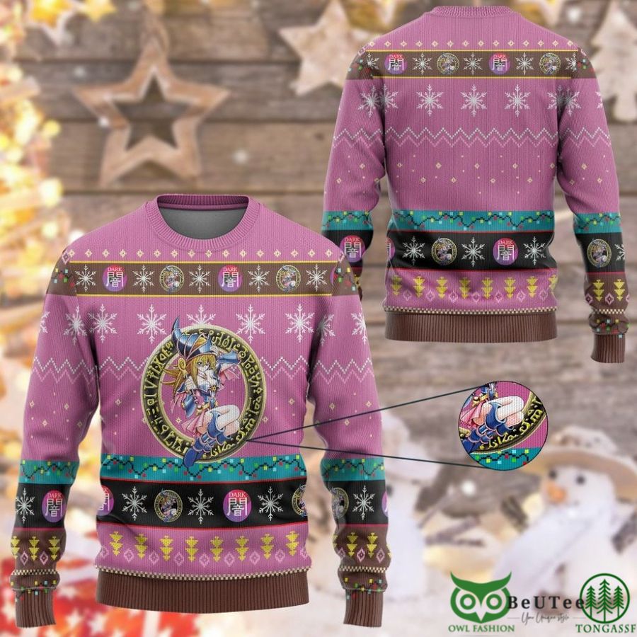 115 Anime YGO Dark Magician Girl Custom Imitation Knitted Thicken Ugly Sweater