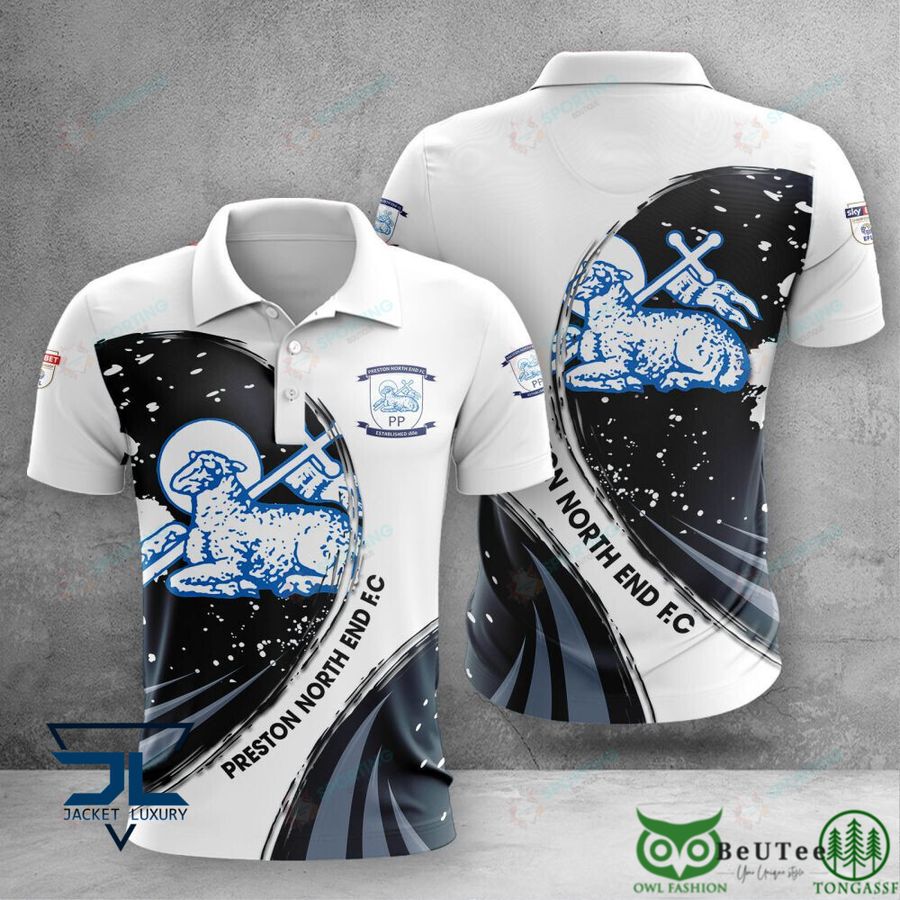 Preston North End F.C EPL 3D Tshirt Polo Hoodie