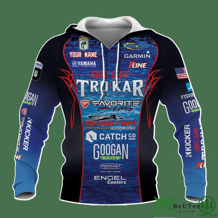 Personalized Race Tournament Eagle Claw Trokar 3D Shirt