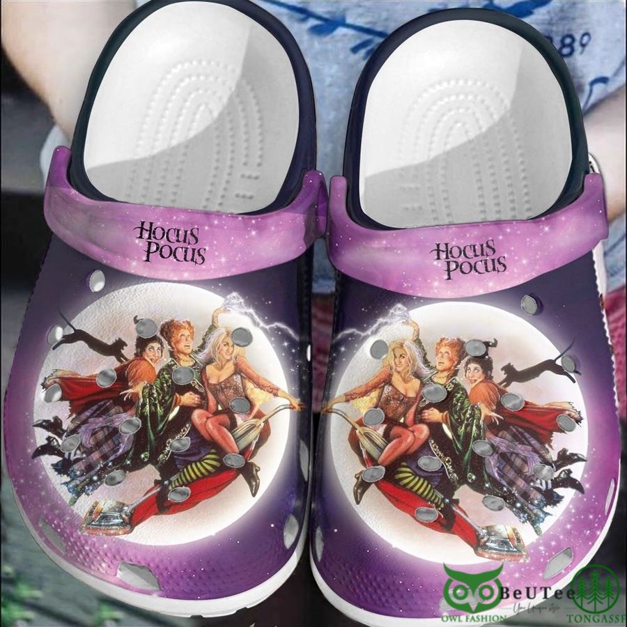 12 Halloween Hocus Pocus Galaxy Purple Clogs