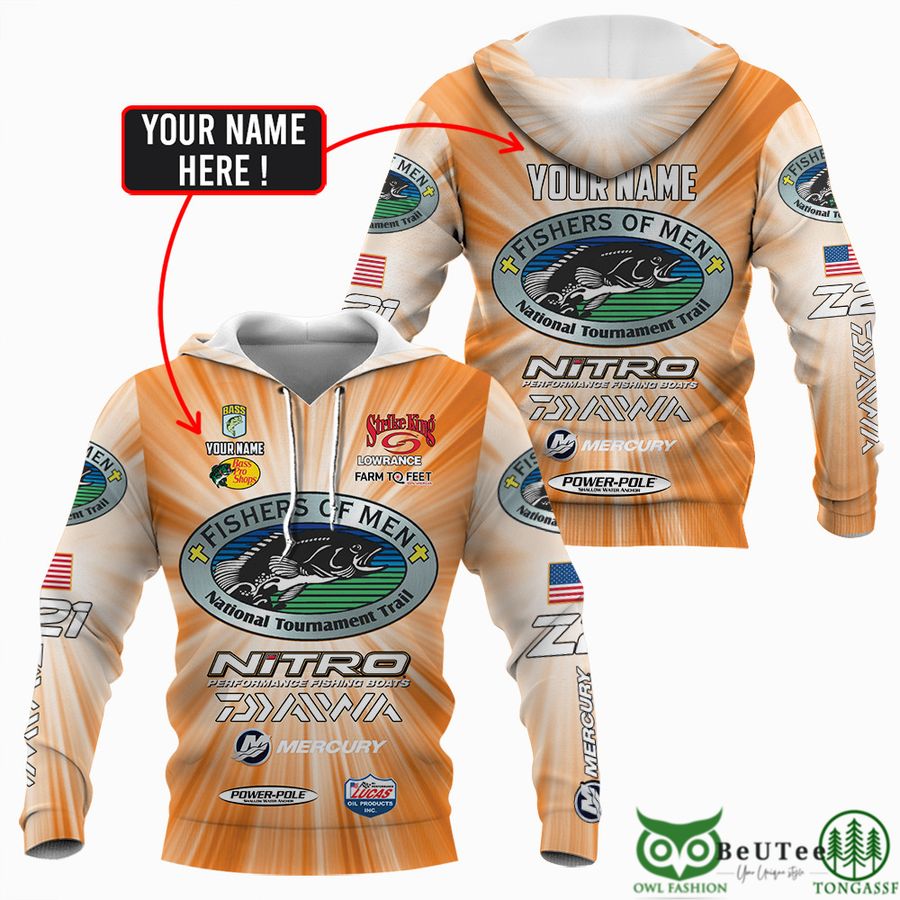 Personalized Orange Version Race Tournament Nitro 3D Shirt