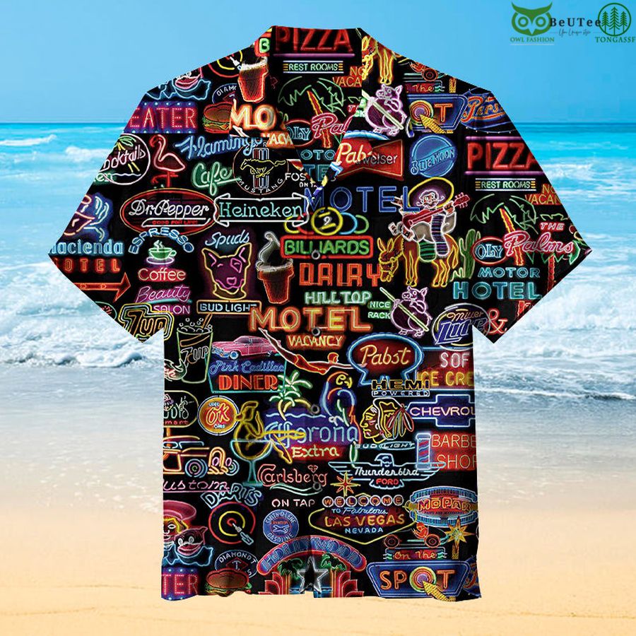 Neon Signs Hawaiian Shirt
