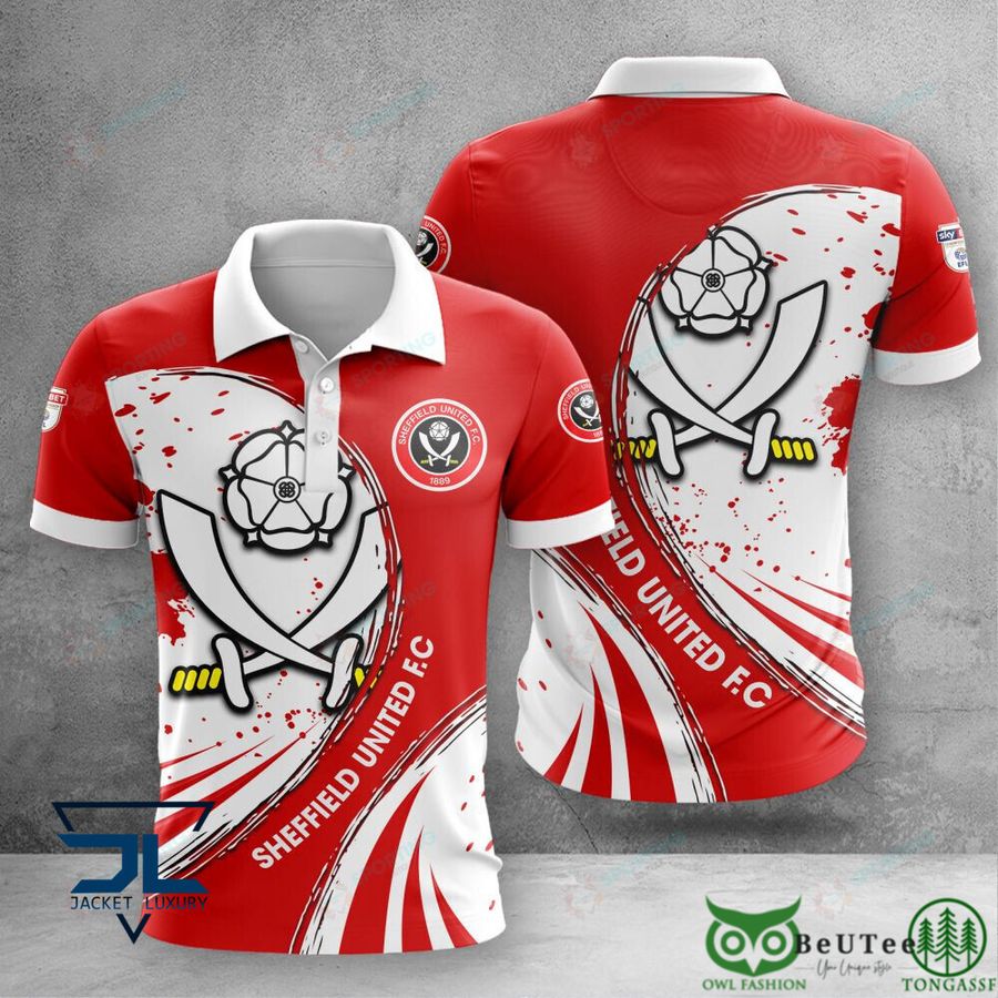 Sheffield United F.C EPL 3D Tshirt Polo Hoodie