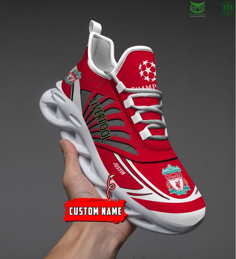 Personalized Liverpool FC logo head Max Soul sneakers