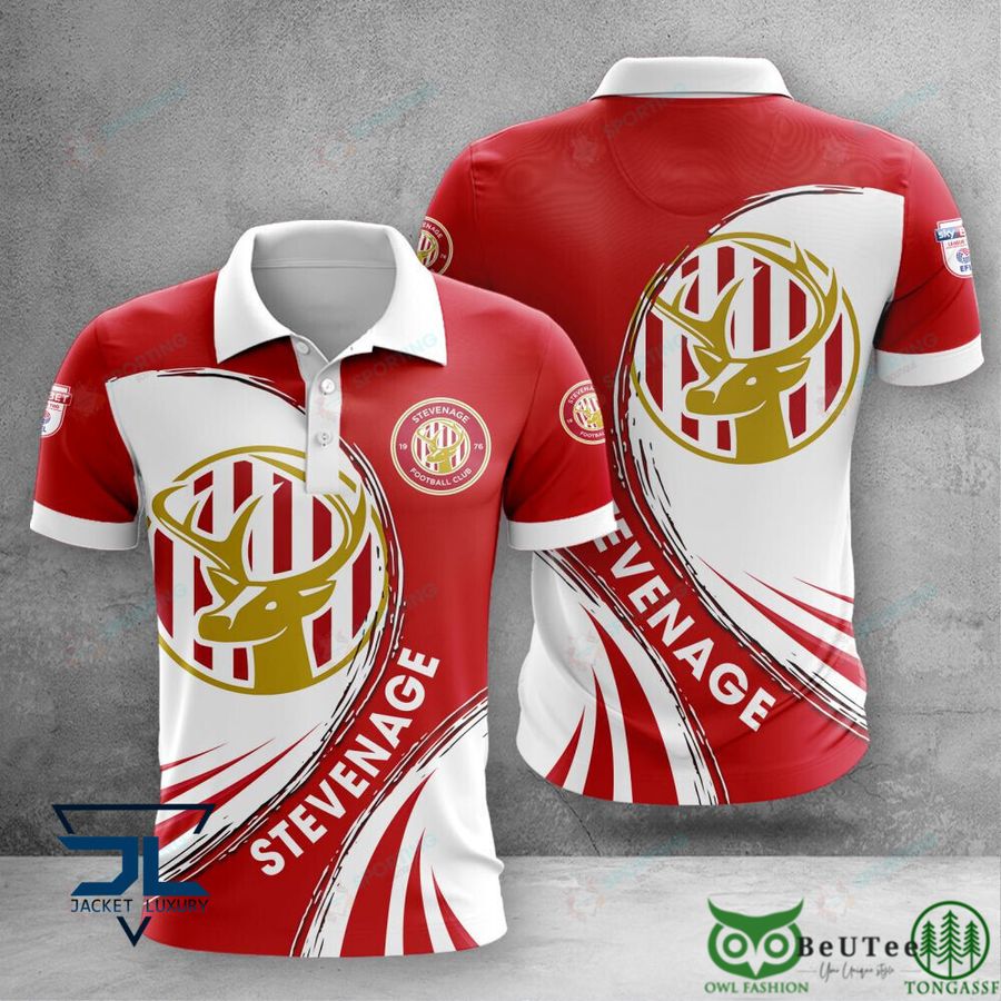 Stevenage Football Club EPL 3D Polo Tshirt Hoodie