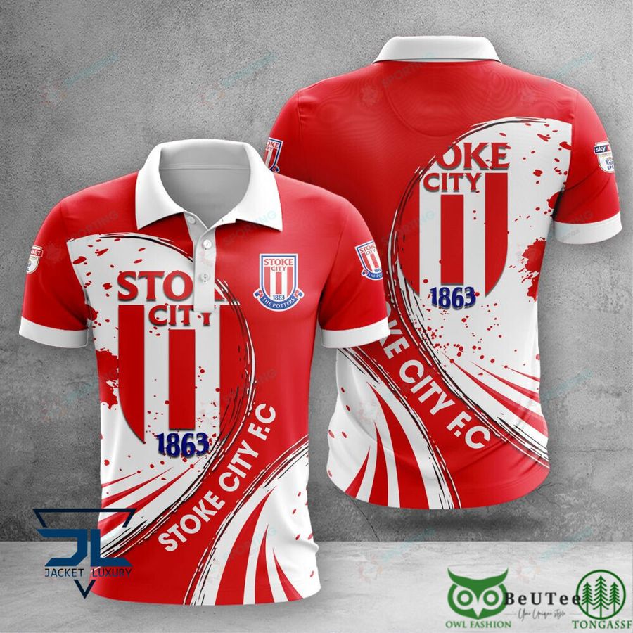 Stoke City F.C EPL 3D Tshirt Polo Hoodie