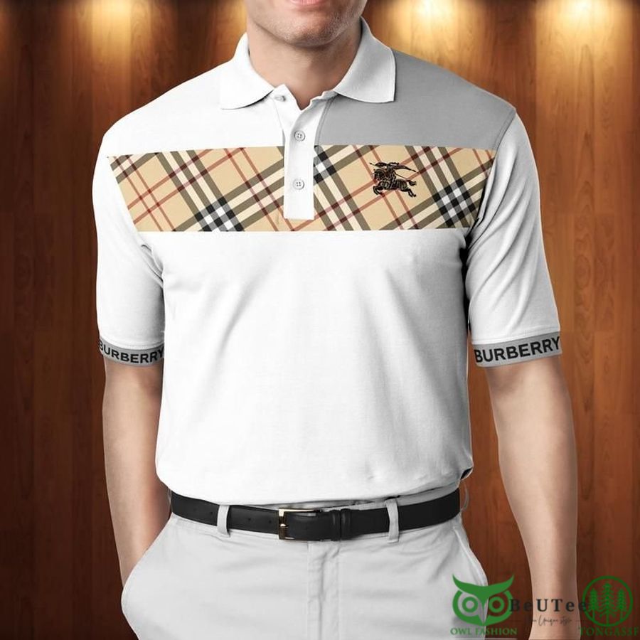 Limited Edition Burberry Distinct Caro White Polo Shirt