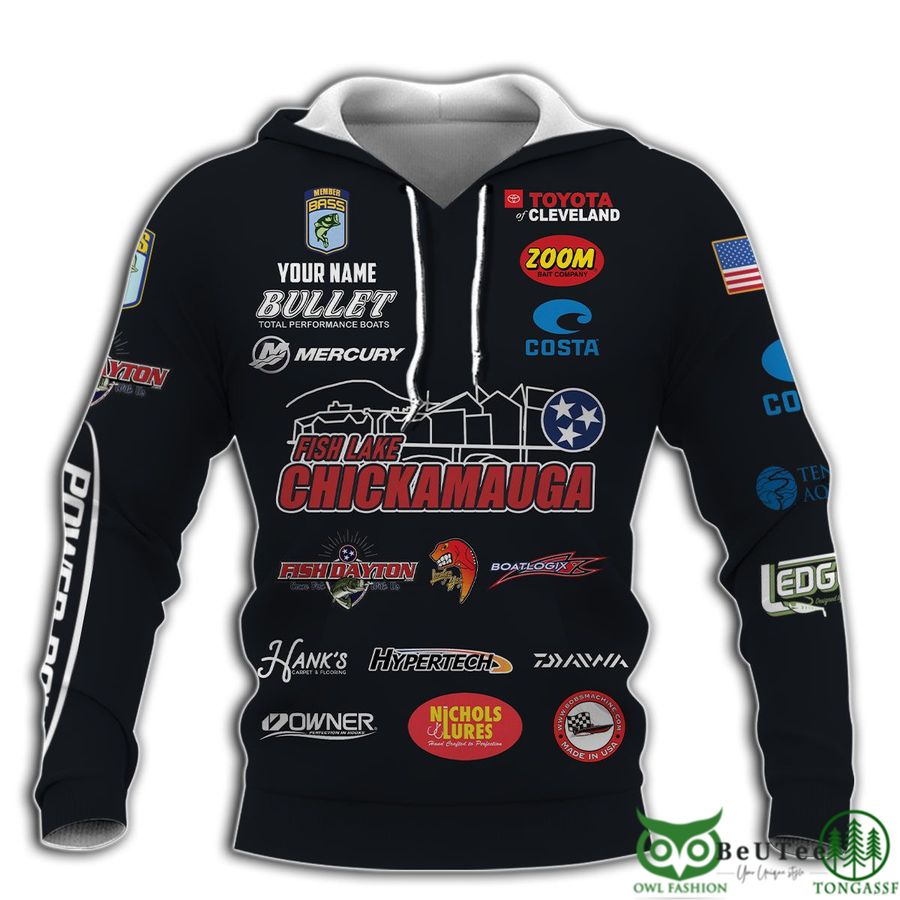 Personalized Race Tournament Fish Lake Chickamauga 3D Shirt
