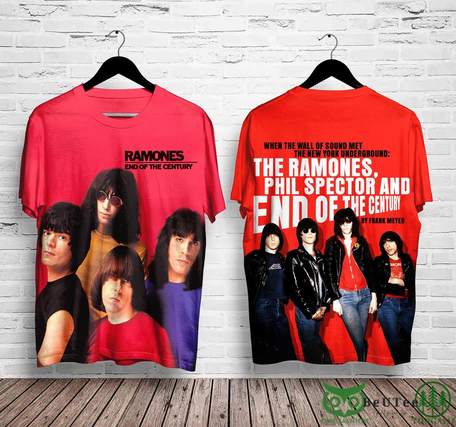 RAMONES End of the Century Rock Band 3D T-shirt 