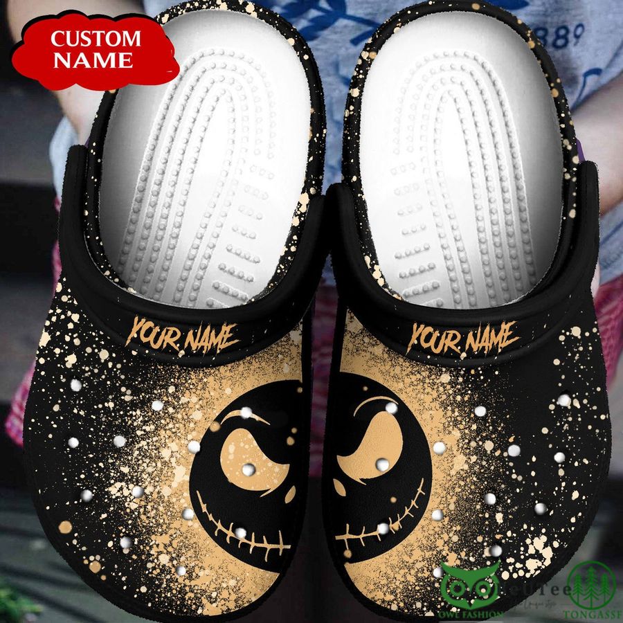 Personalized Jack Skellington Half Face Halloween Clogs 
