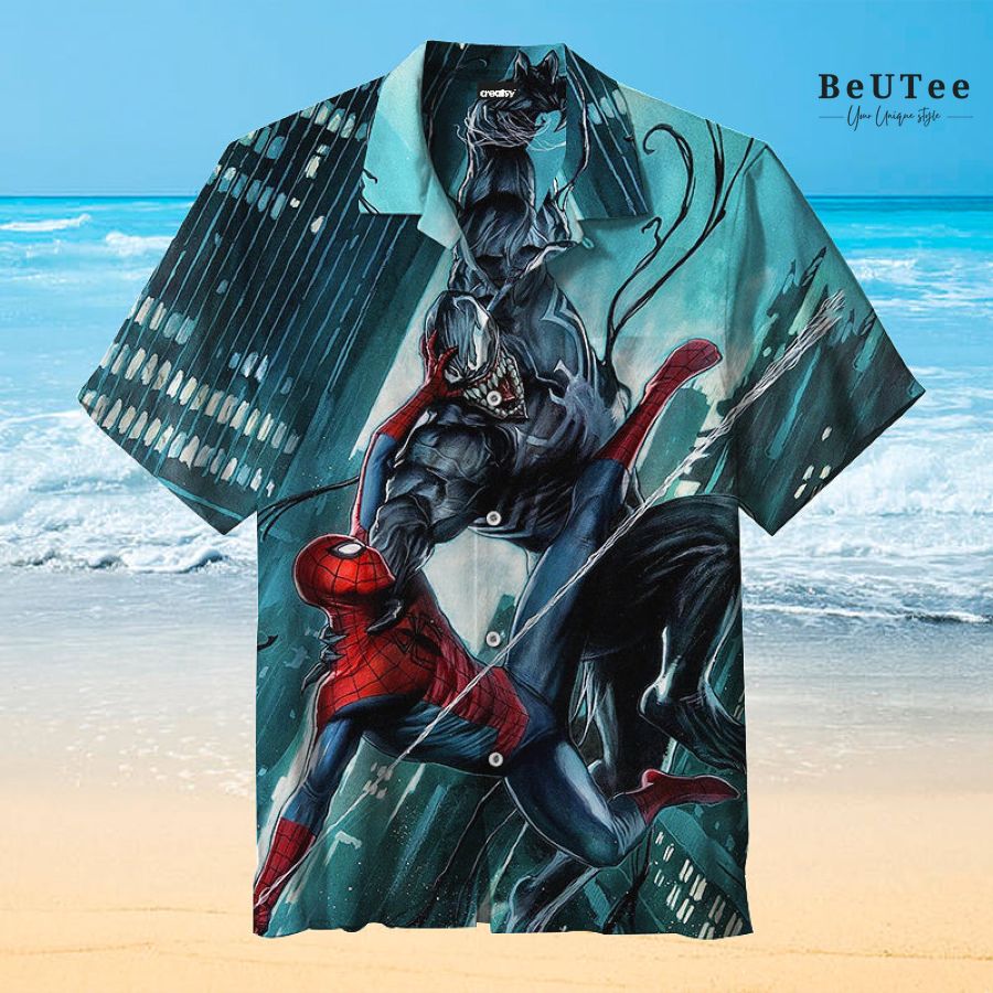 Spiderman VS Venom Hawaiian Shirt