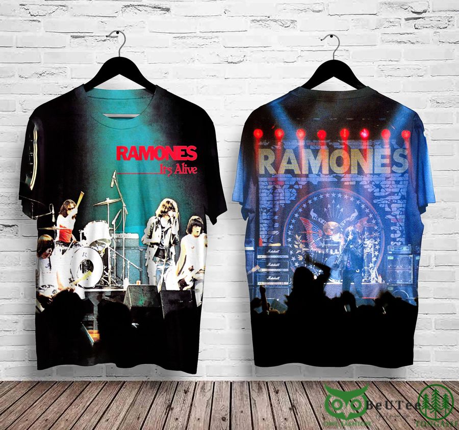 RAMONES LIVE Rock Band 3D T-shirt 