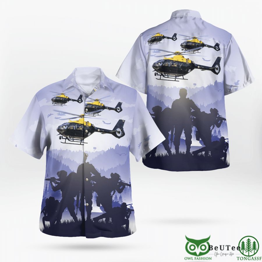 British Army Airbus H135M Armed Force Days Hawaiian Shirt