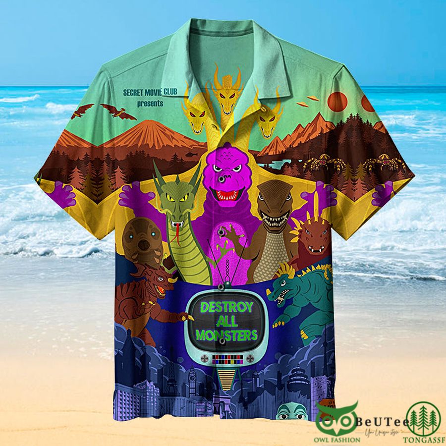 Destroy All Monsters Hawaiian Shirt