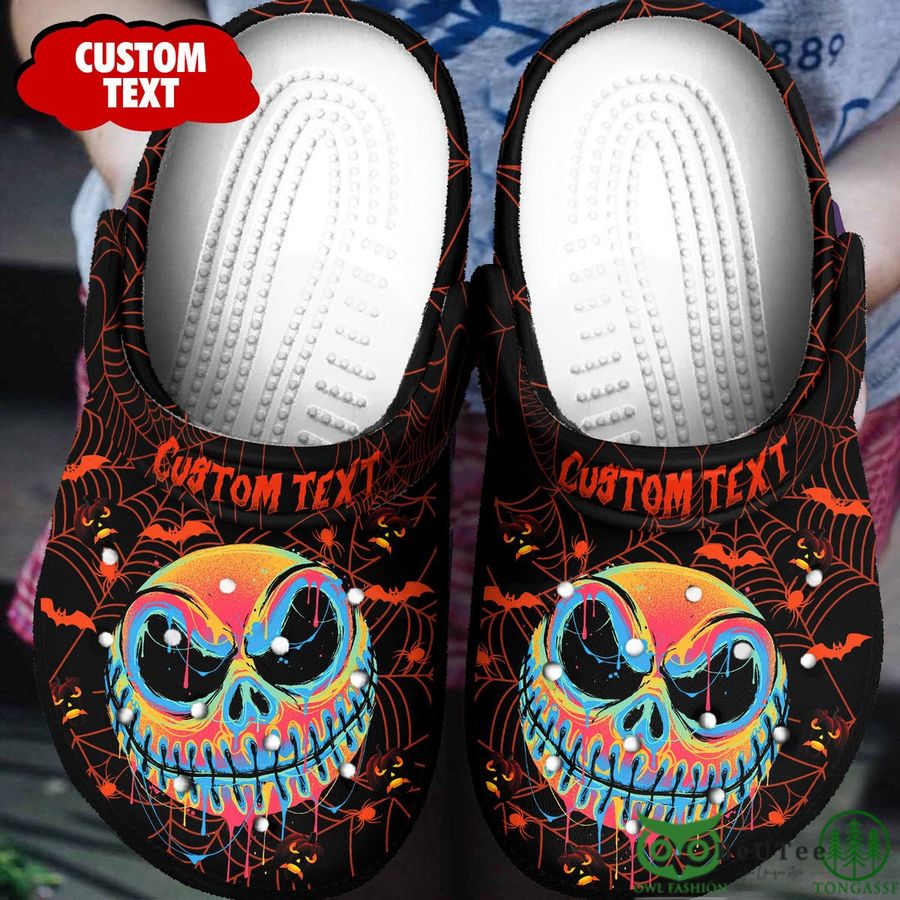 Personalized Halloween Jack Skellington Colorful Clogs 