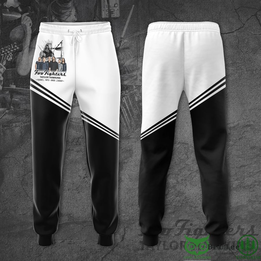 Foo Fighters Taylor Hawkins Memory Tribute 2022 3D White Sweatpants