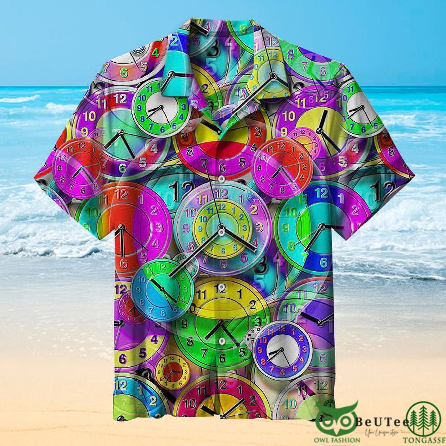 The Art of Clock and Hypnosis Hawaiian Shirt