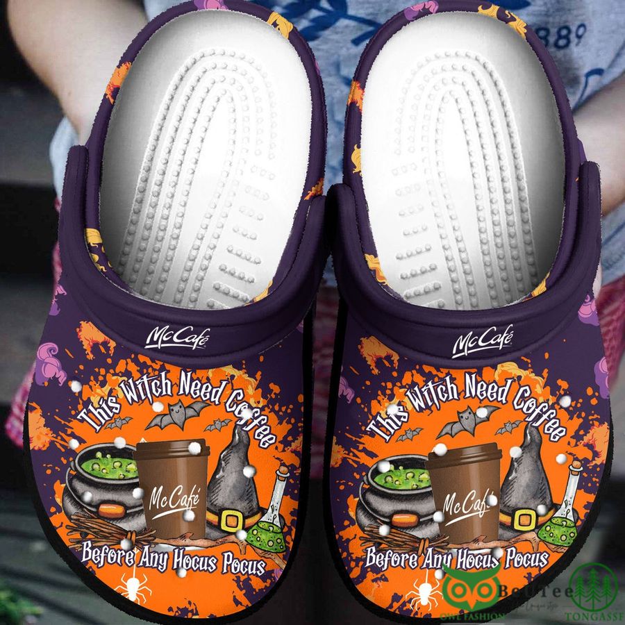 The Witch Need Coffee Mc Café Hocus Pocus Halloween Clogs