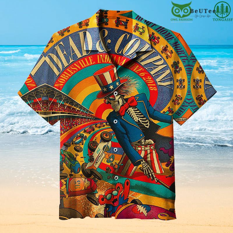 The Grateful Dead And Company Vintage Posters Hawaiian Shirt 