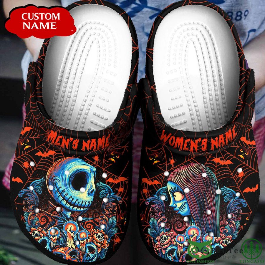 Personalized Halloween Jack Skellington Partner Clogs 