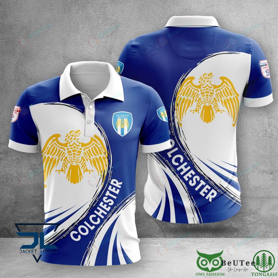 Colchester United EPL 3D Polo Tshirt Hoodie