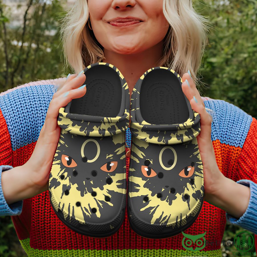 Umbreon Tie Dye Face Custom Classic Clogs